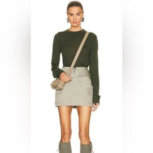 NWT RtA Alana Cargo Mini-Skirt in Sage - size 8 - $395 MSRP